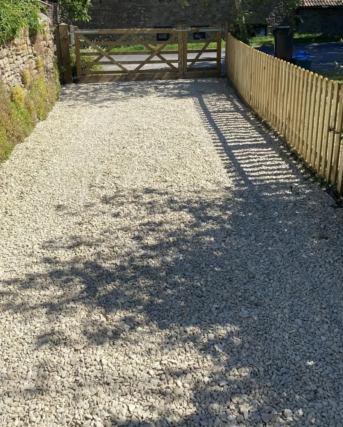 Gravel driveway