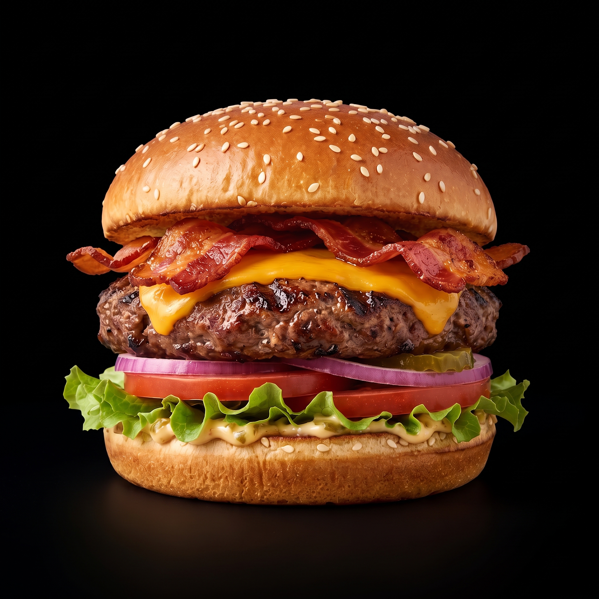Bacon cheese burger