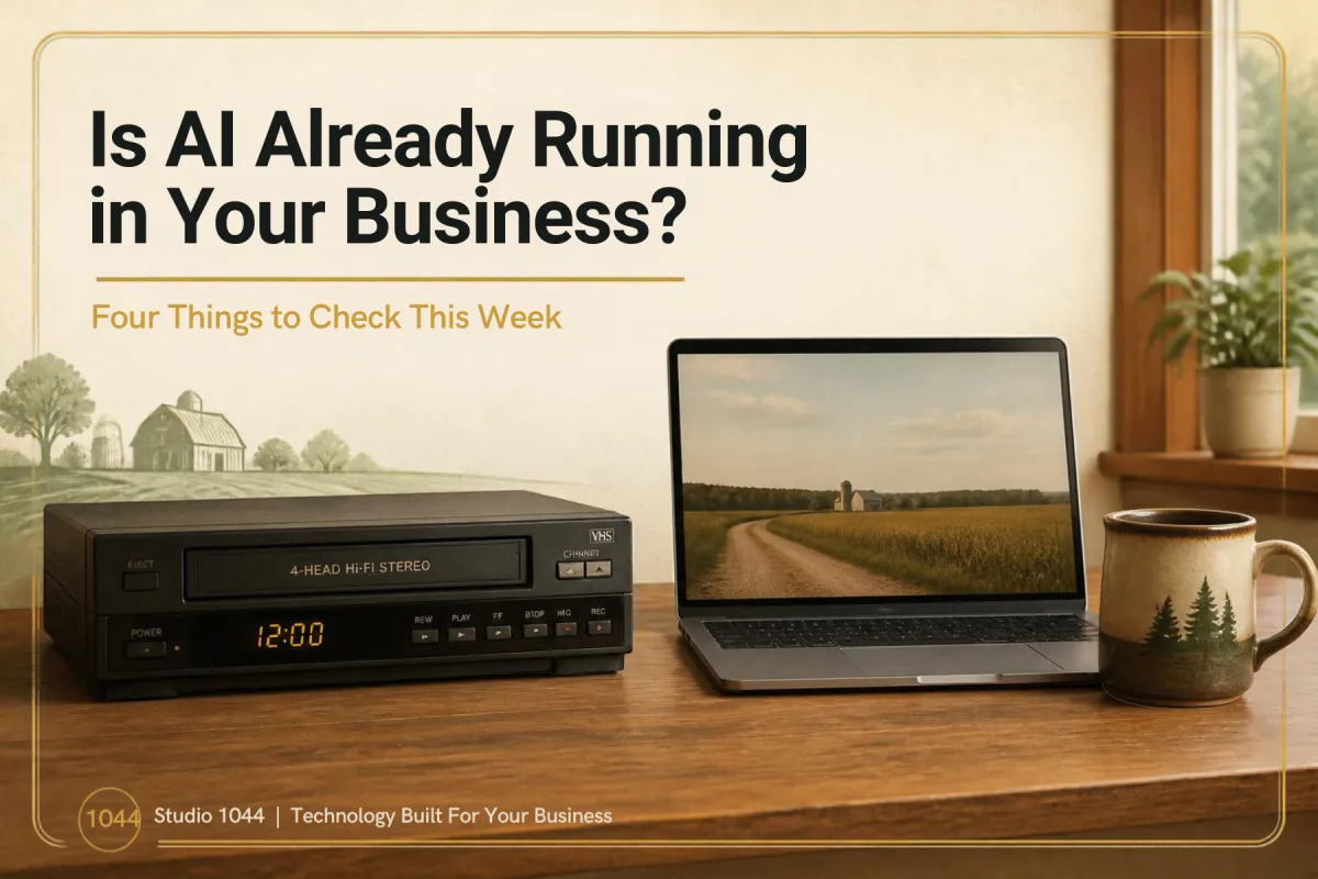 Image of laptop and VCR