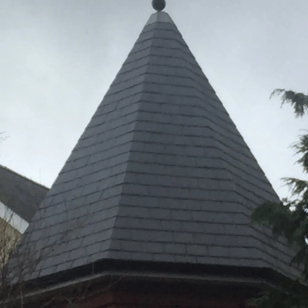 A hexagonal roof that our roofers in Cardiff fitted