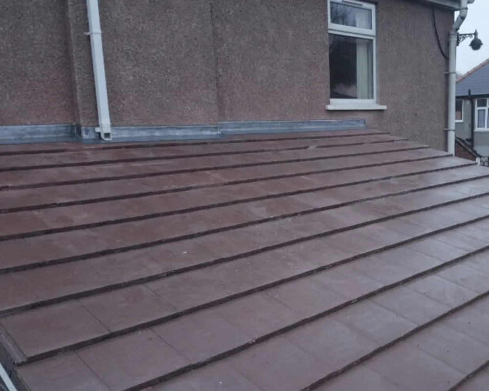 A tiled roof on an extension that we fitted
