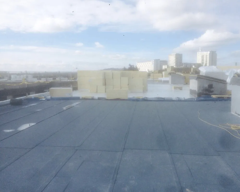 A school roof that we fitted in Cardiff.