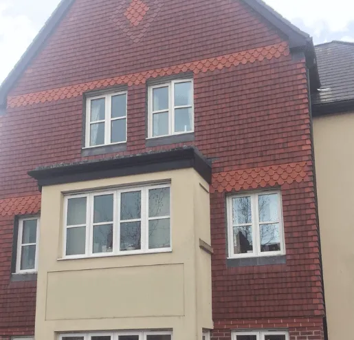 Our Cardiff roofers tiled the front of this building