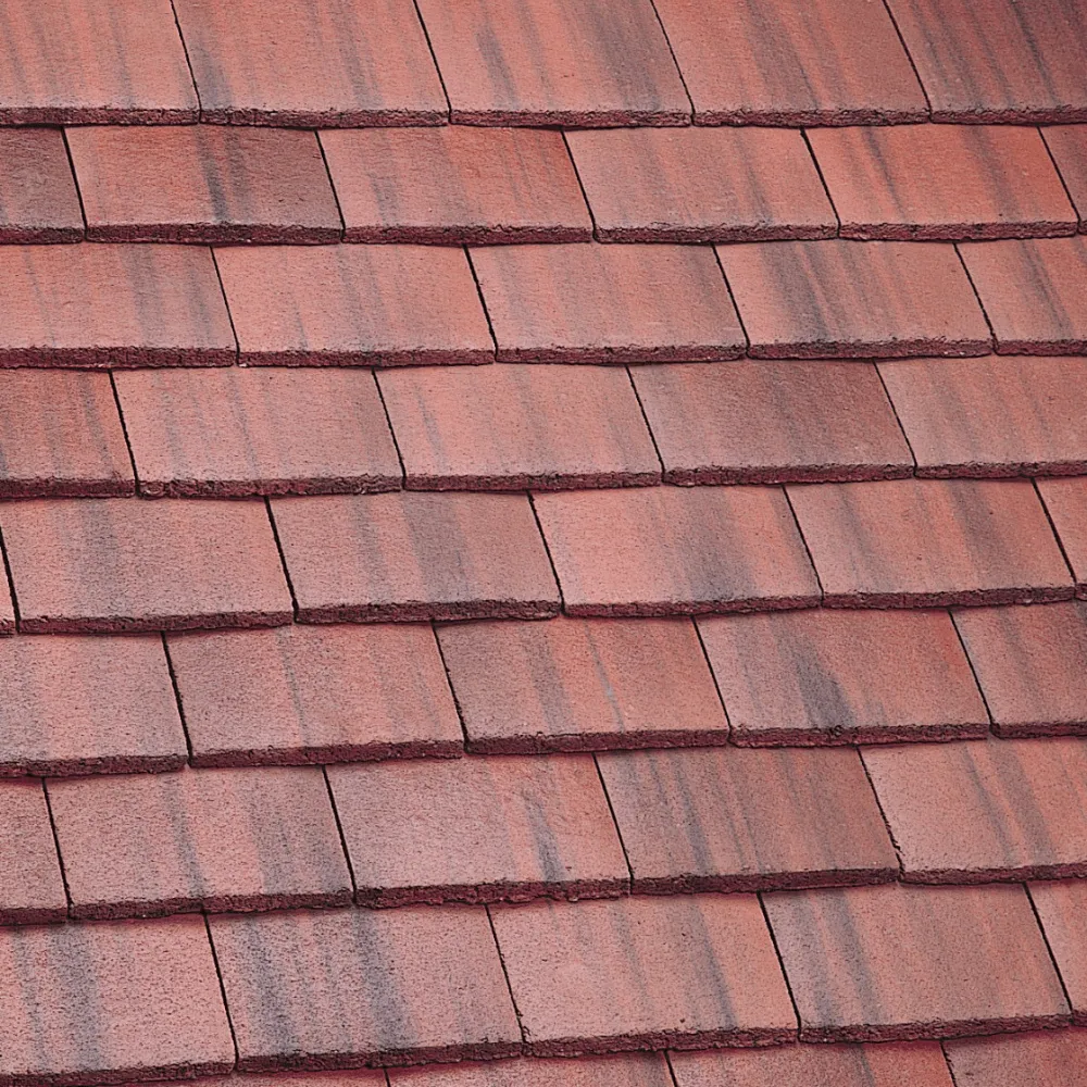 Plain red tiles