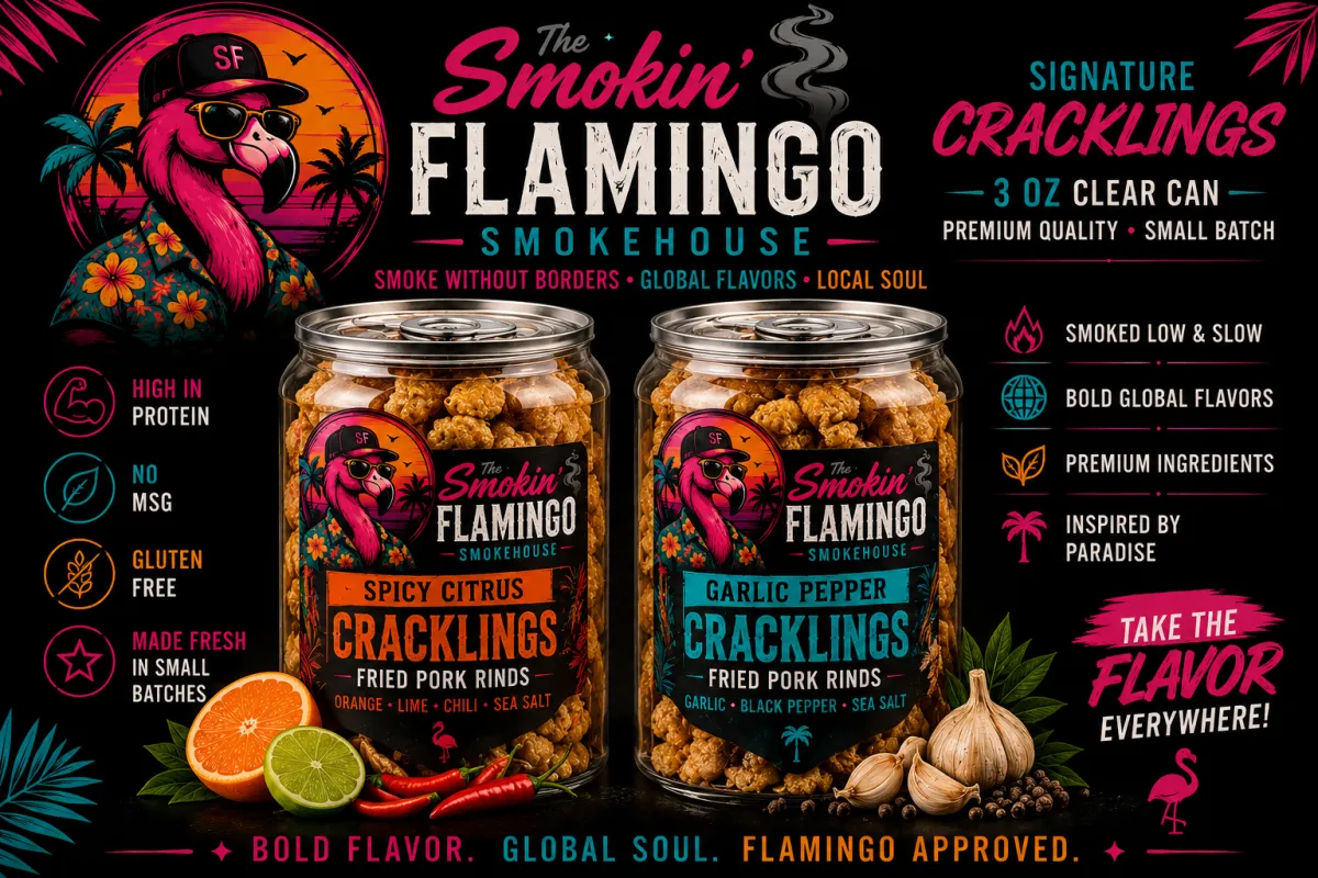 Spiced Cracklings Packaging