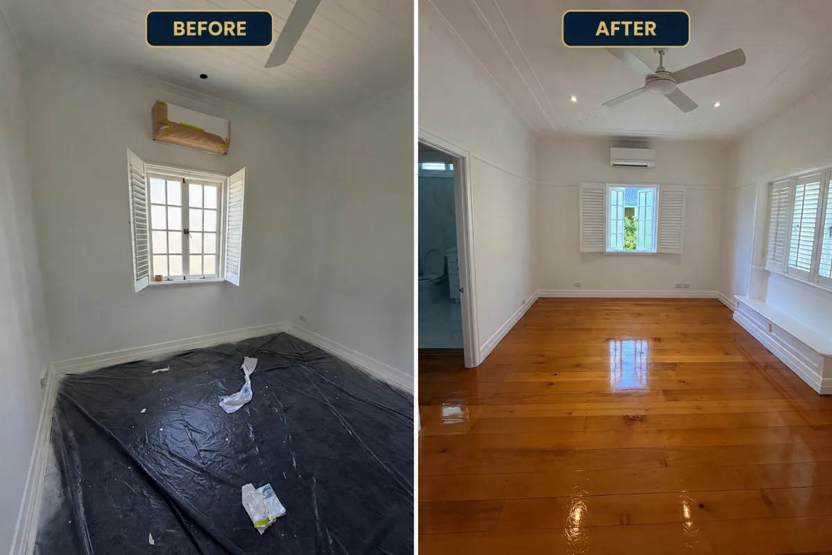 Timber door staining and reconditioning