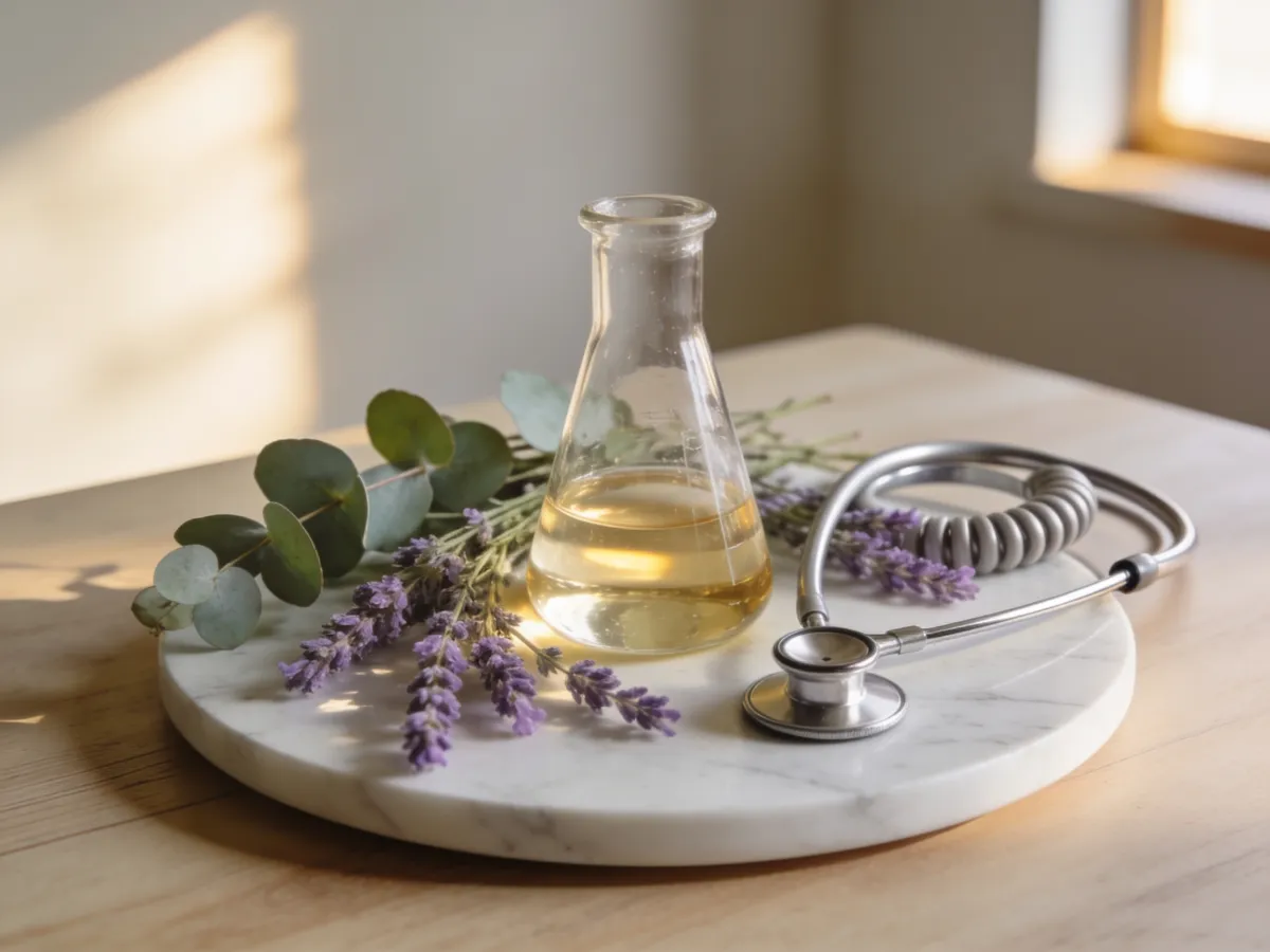 Atmospheric depiction of clinical science meeting holistic wellness