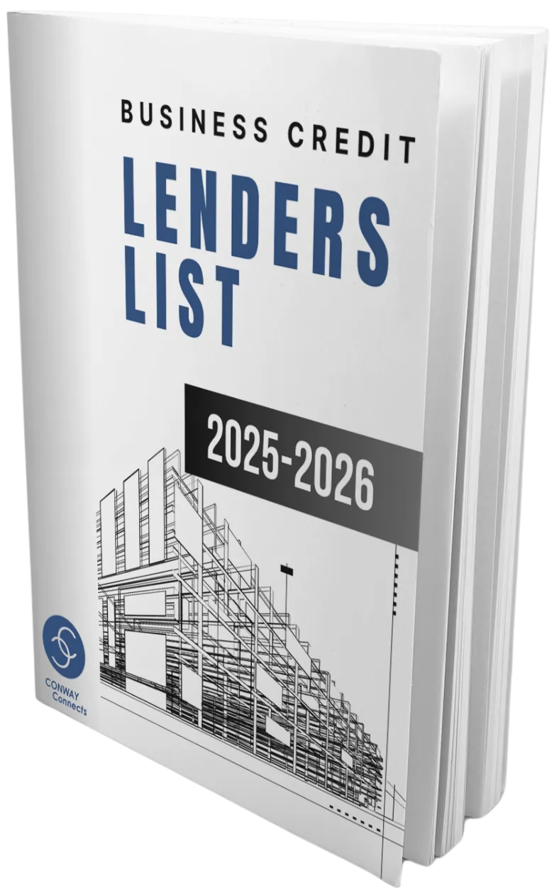 Free Business Credit Lenders List cover