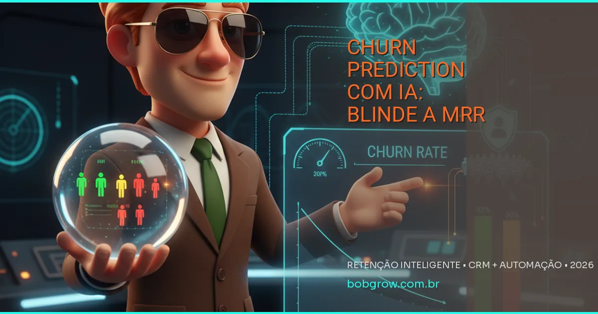 Churn Prediction com IA: Como Antecipar a Saída de Clientes e Blindar a Receita Recorrente em 2026