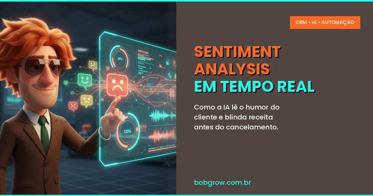 Sentiment Analysis em Tempo Real: Como a IA Lê o Humor do Cliente e Salva Vendas Antes do Cancelamento em 2026