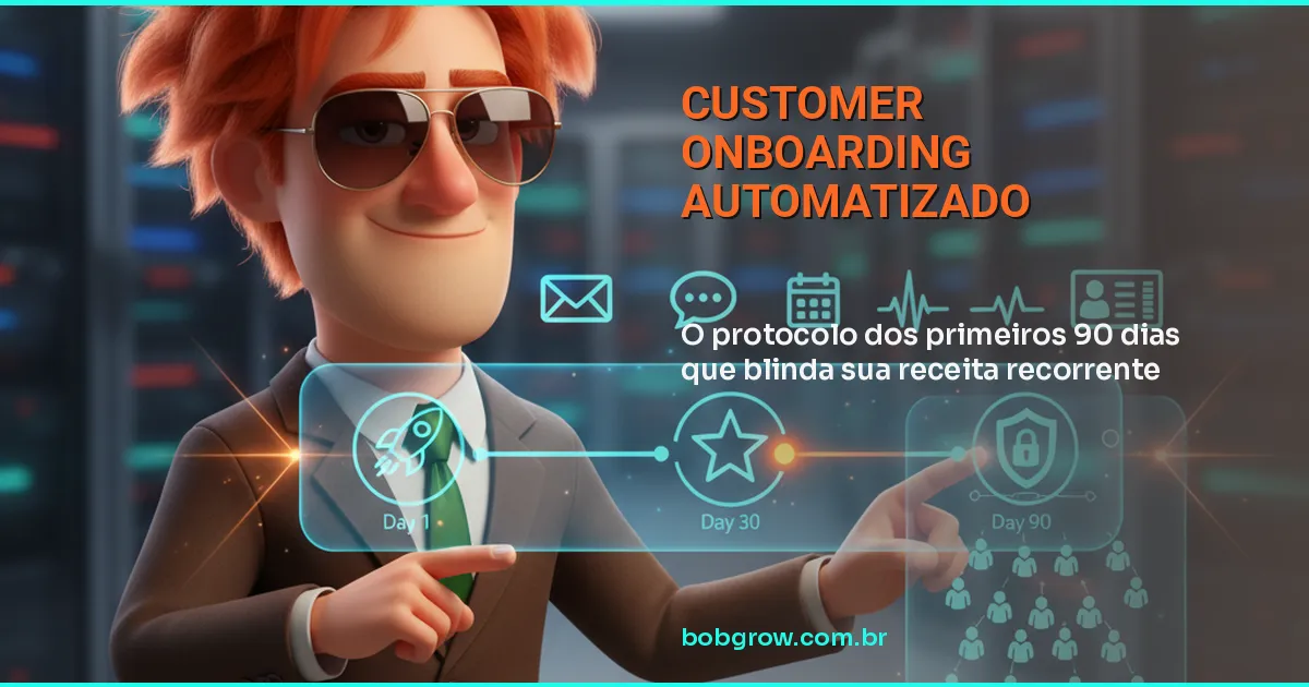 Customer Onboarding Automatizado: O Protocolo dos Primeiros 90 Dias que Blinda Sua Receita Recorrente