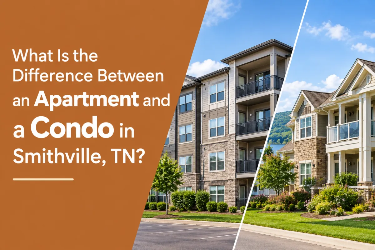 Difference between an apartment and condo in Smithville TN for home buyers