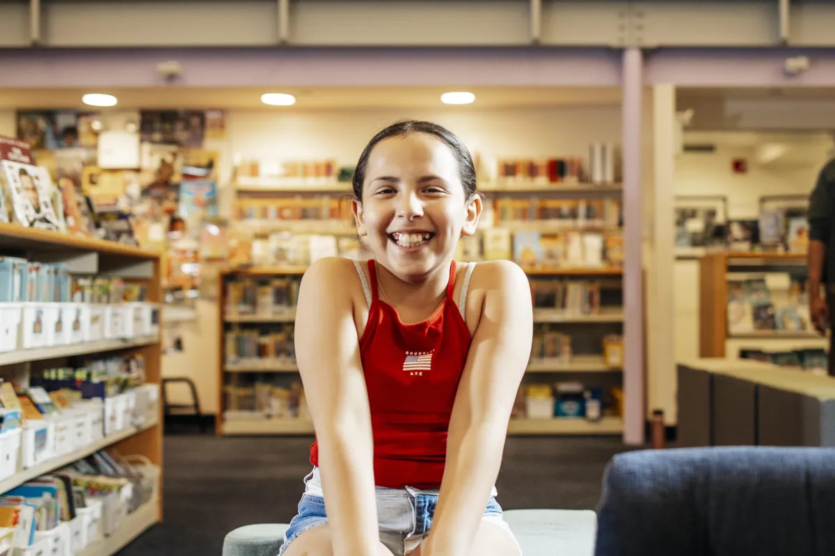 joyful student at supportive school
