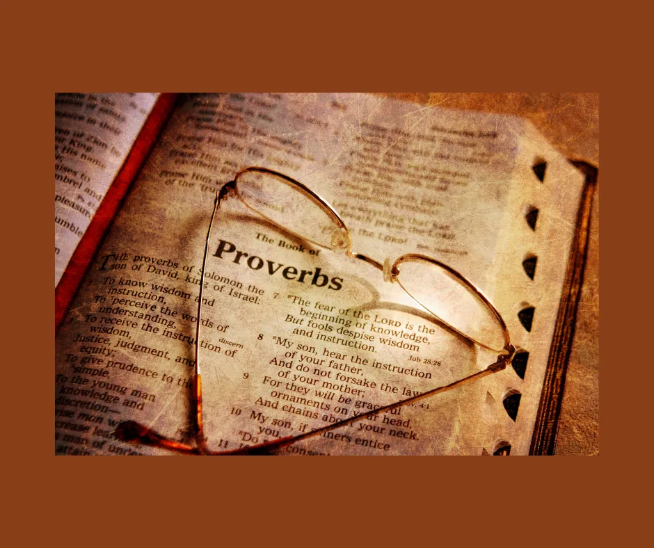 bible open to proverbs