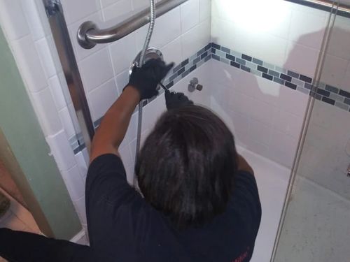 Shower faucet repair in Tucker
