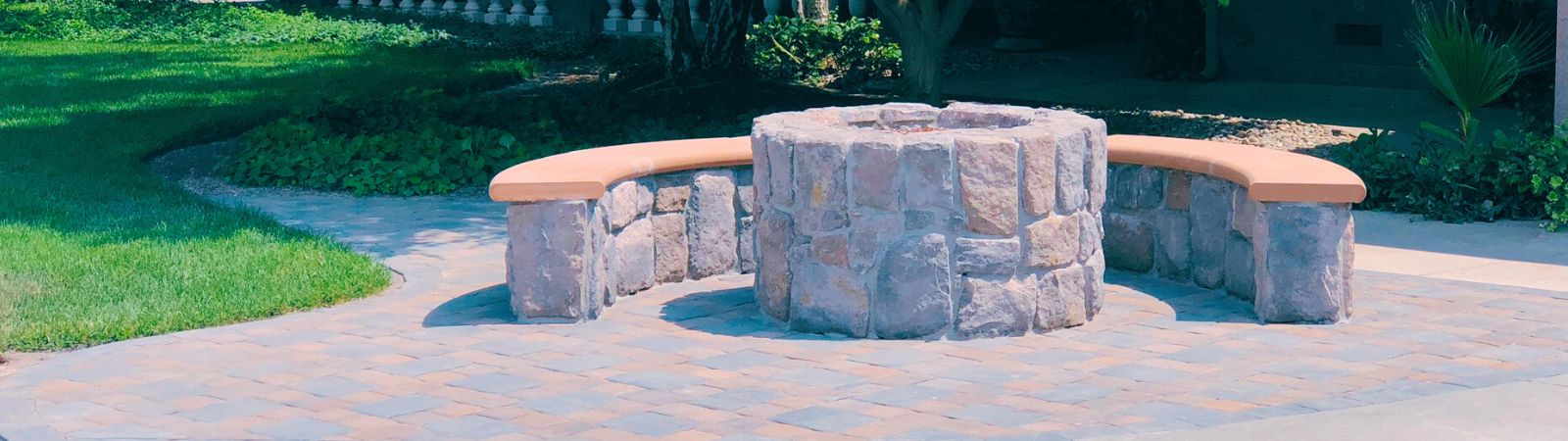 Outdoor kitchen and fire pit builder Raleigh NC