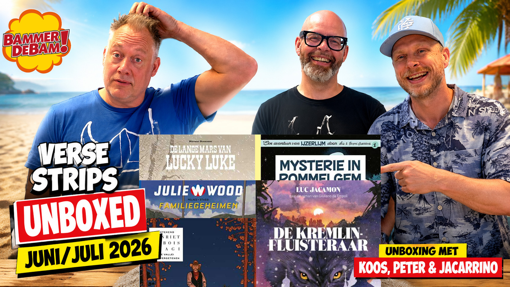 Verse Strips UNBOXED Juni/Juli 2026 – Unboxing met Koos, Peter & Jacarrino