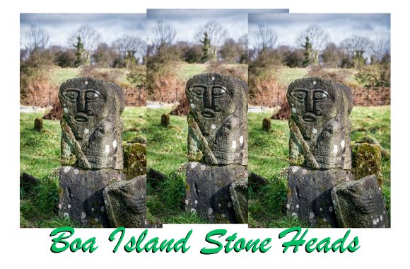 Boa Island Stone Figures at Caldragh Cemetery