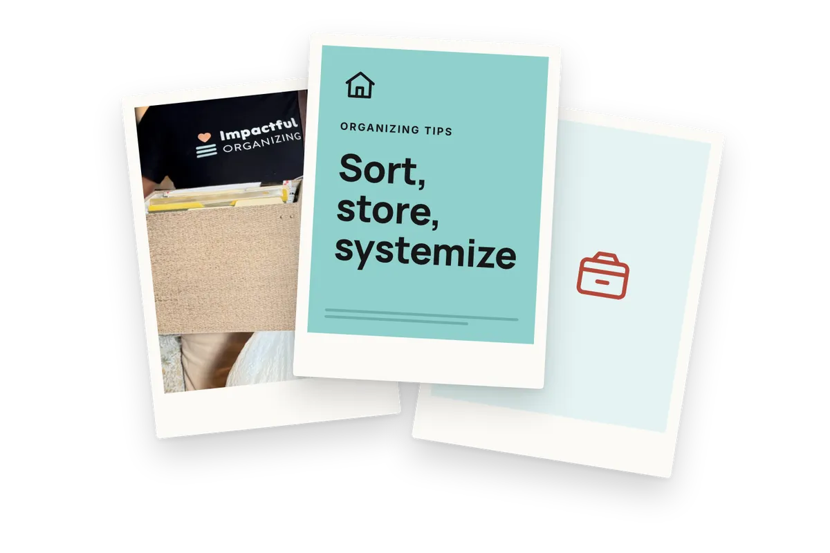 Sort, store, systemize: an easy way to start organizing