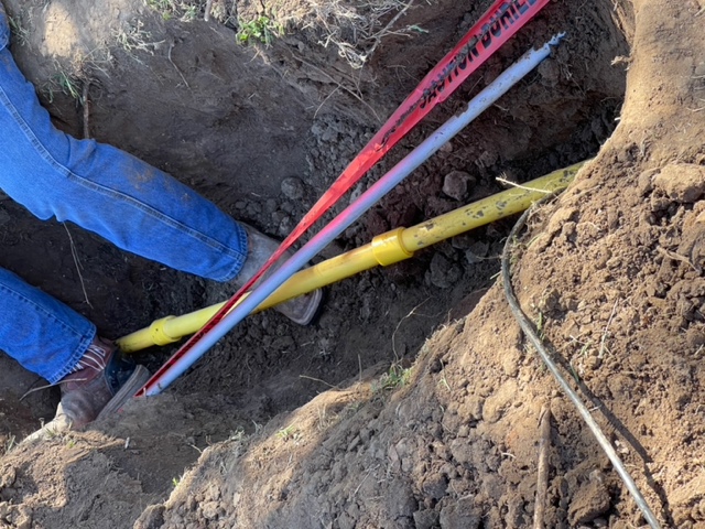 Professional gas line installation by Rocha Plumbing in Bryan, TX