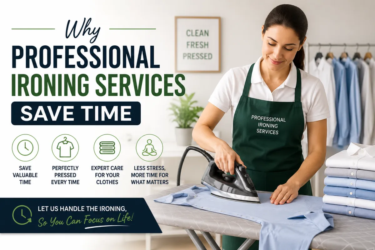 Why Professional Ironing Services Save Time | Claire Water Laundry