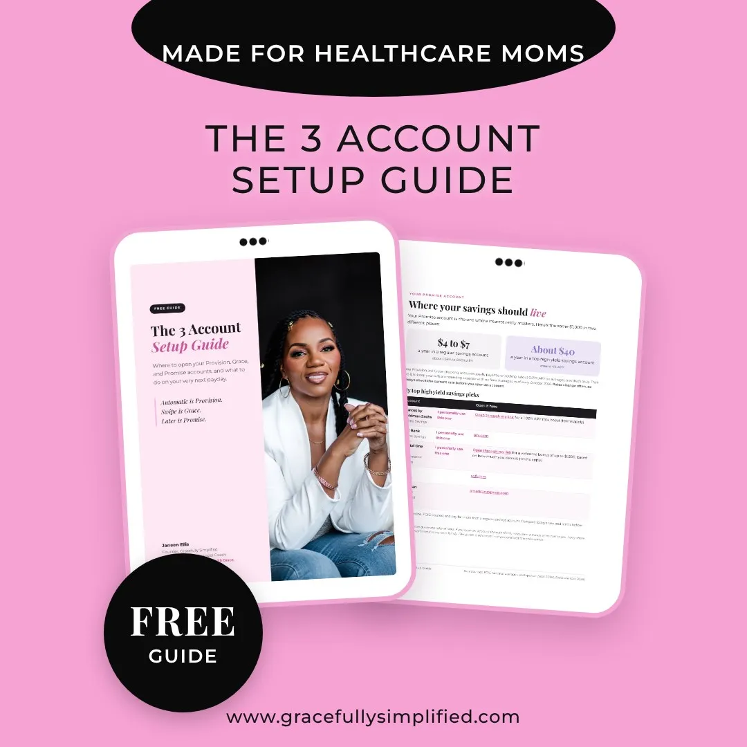 The 3 Account Setup Guide for healthcare moms