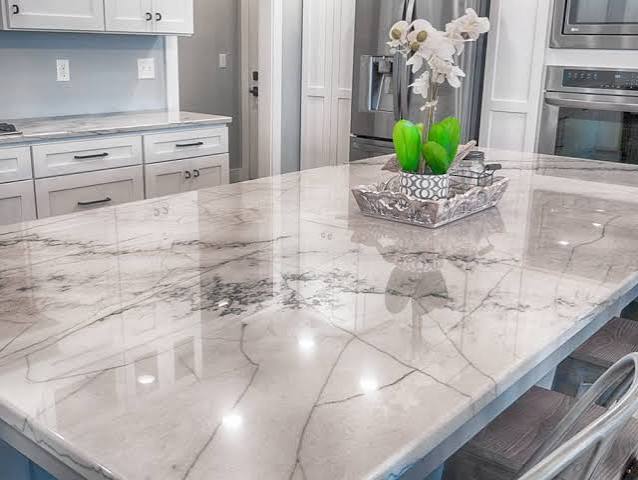 Quartzite countertop installation in Cleveland Ohio