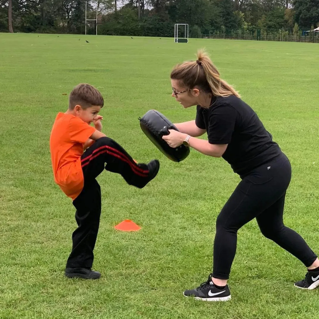 child aged 7-12 practicing Children's Martial arts in Taunton