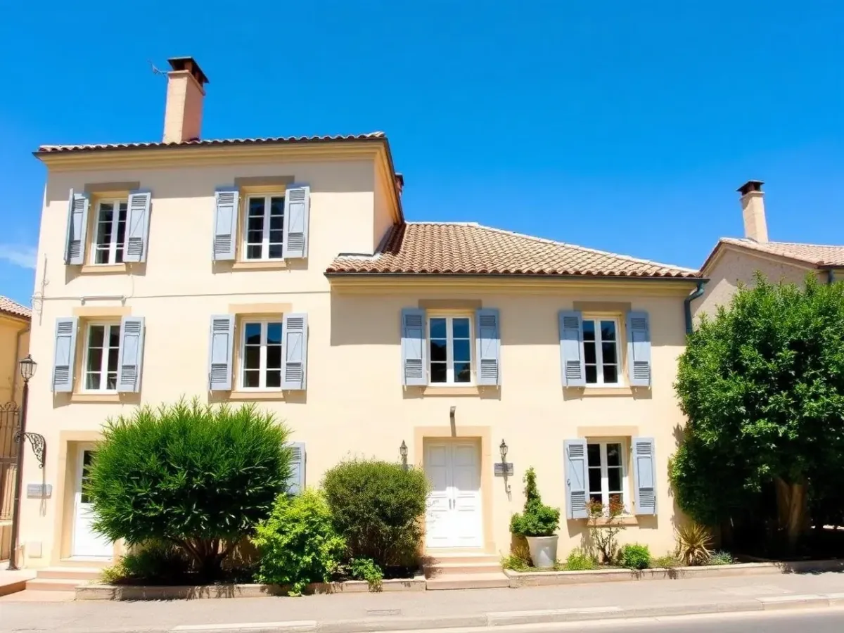 Travaux de rénovation et peinture de façade réalisés par un artisan peintre professionnel