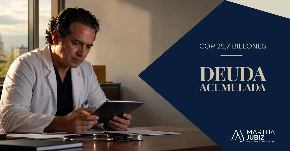 La deuda de $25,7 billones que tiene el sistema de salud colombiano con sus ingresos