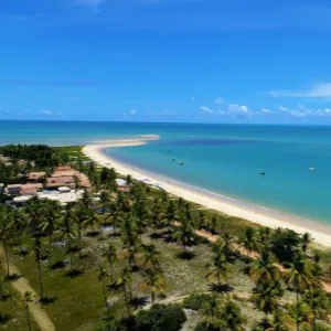 Cenário realista de viagem em Noronha