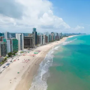 Cenário realista de viagem em Noronha