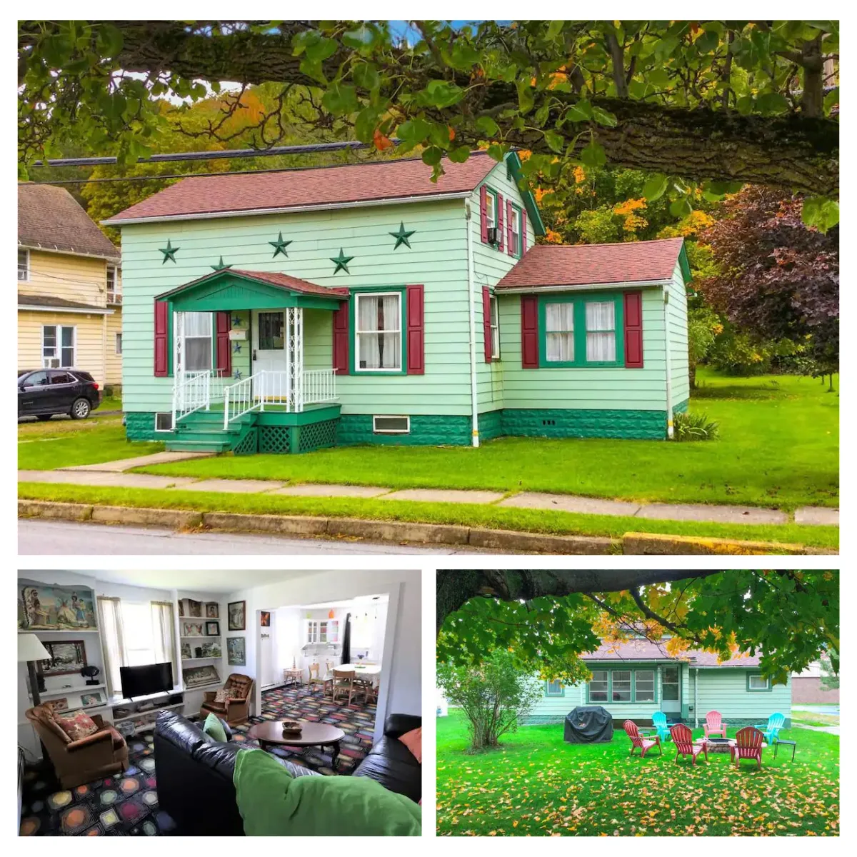 Stay at Cherry Springs Cottage, a cozy downtown guest house in Coudersport, PA, offering three bedrooms, two baths, and modern conveniences like cable TV and WiFi. With nearby dining options and easy access to Cherry Springs State Park, enjoy stargazing and explore Potter County's beauty!