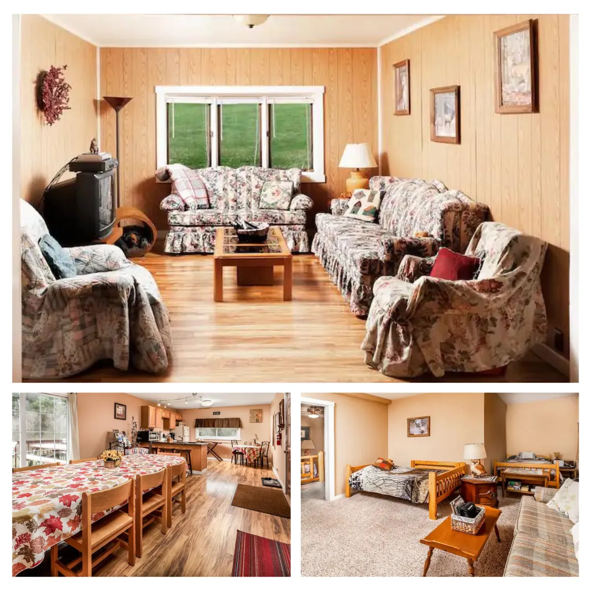 Experience the serene charm of Cherry Springs Cabin, set amidst a spacious 3-acre private field, ideal for stargazing, picnics, and relaxation. Enjoy a cozy retreat indoors with three bedrooms accommodating up to 10 guests, a fully equipped kitchen, and inviting living spaces for unwinding.