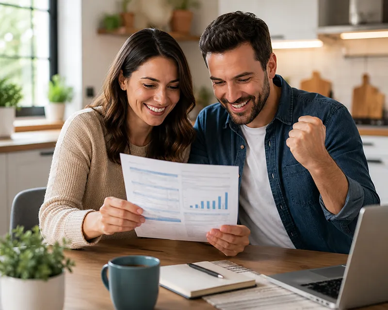 Happy Family with low monthly bills