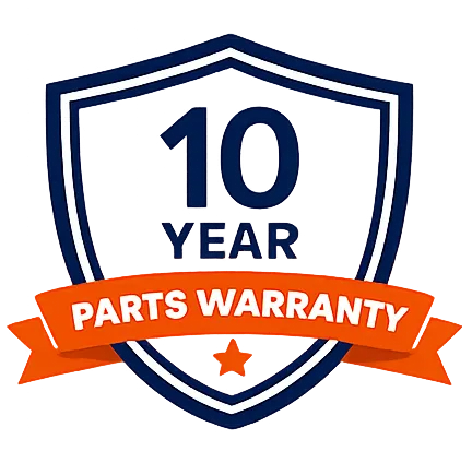 10 year parts warranty