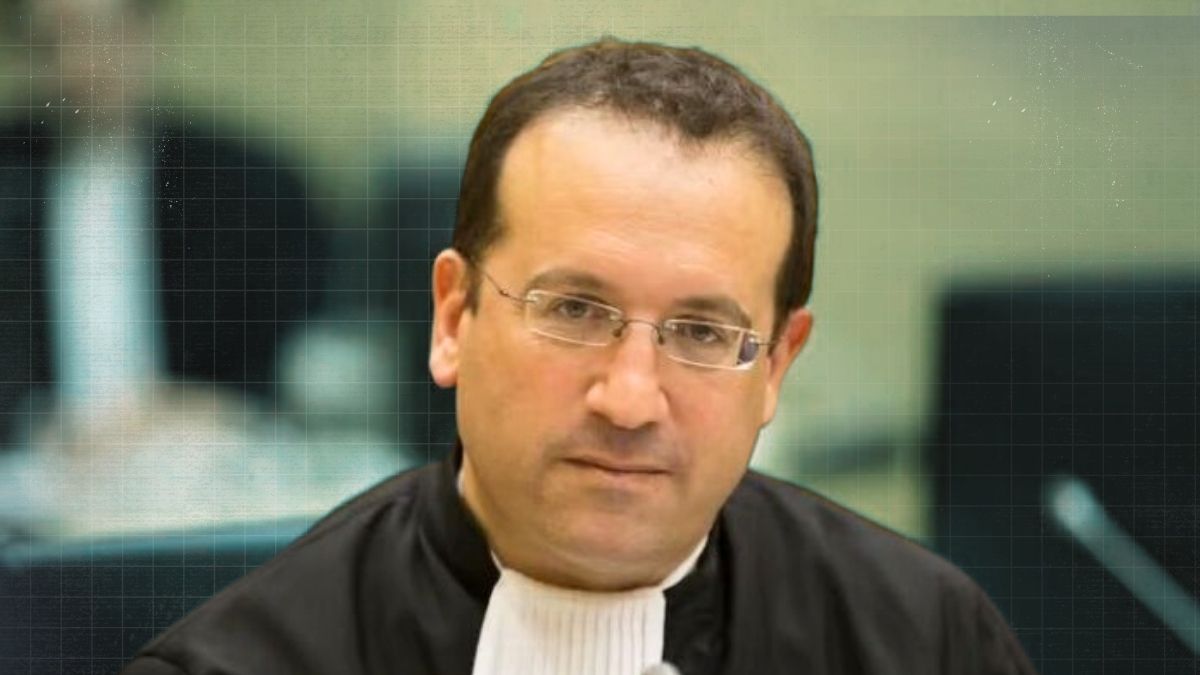 Defense lawyer Nicholas Kaufman speaking during an ICC courtroom session.