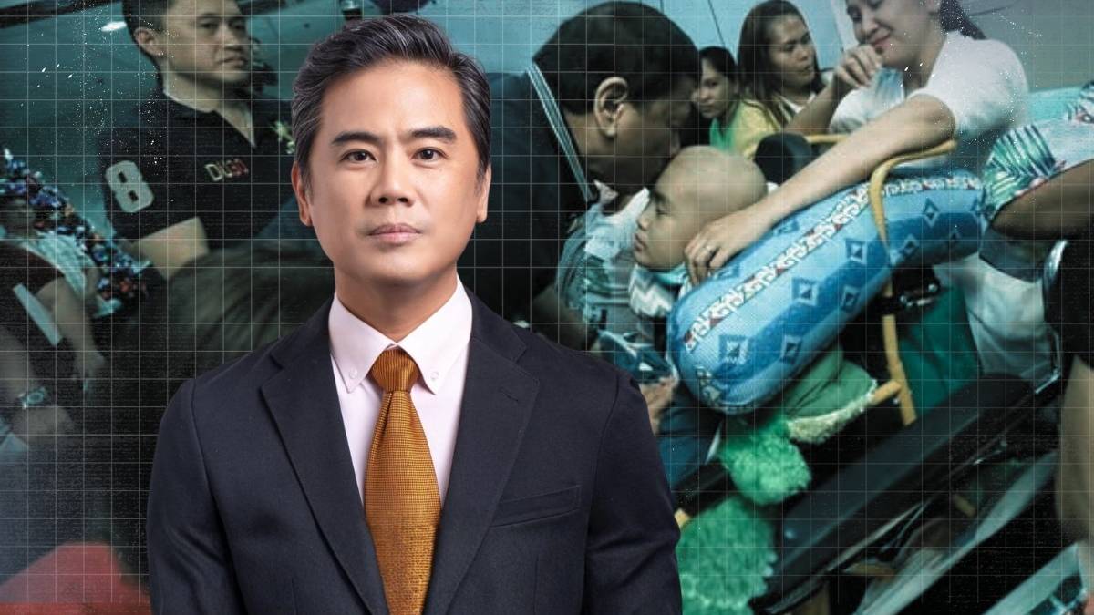 Image of Atty. Jimmy Bondoc alongside a photo of former President Rodrigo Duterte holding a child, with a quote praising Duterte’s love for the poor and children.