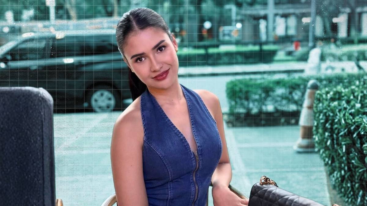 “Rabiya Mateo smiling during a public appearance, wearing elegant attire, with text about her plans to become a doctor.”