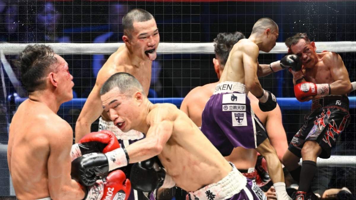 Filipino boxing legend Nonito Donaire during a professional boxing match against Japanese rising star Riku Masuda.