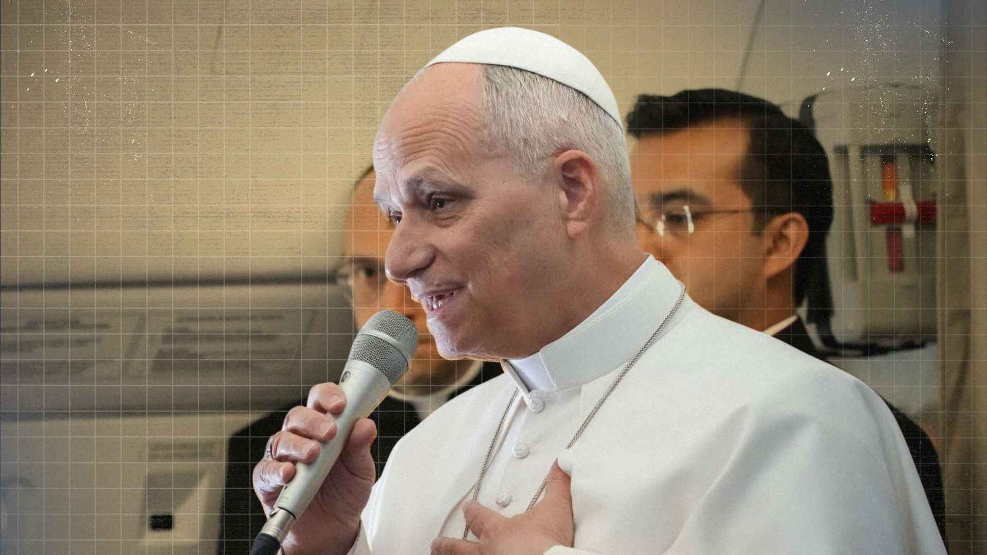 A religious leader delivering a message of peace amid global political discussions.