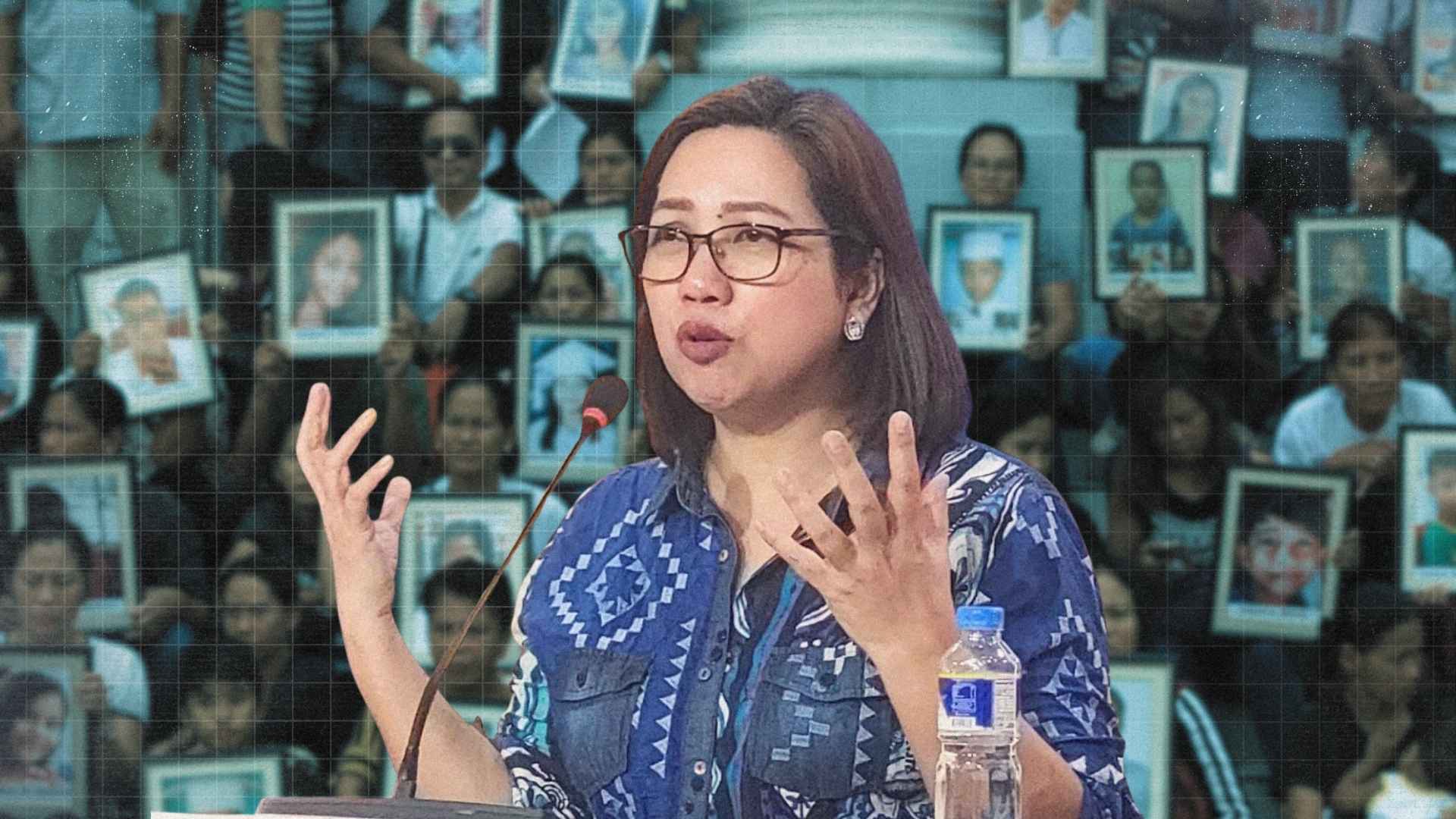 Former Health Secretary Janette Garin during Dengvaxia controversy as court orders continuation of the trial.
