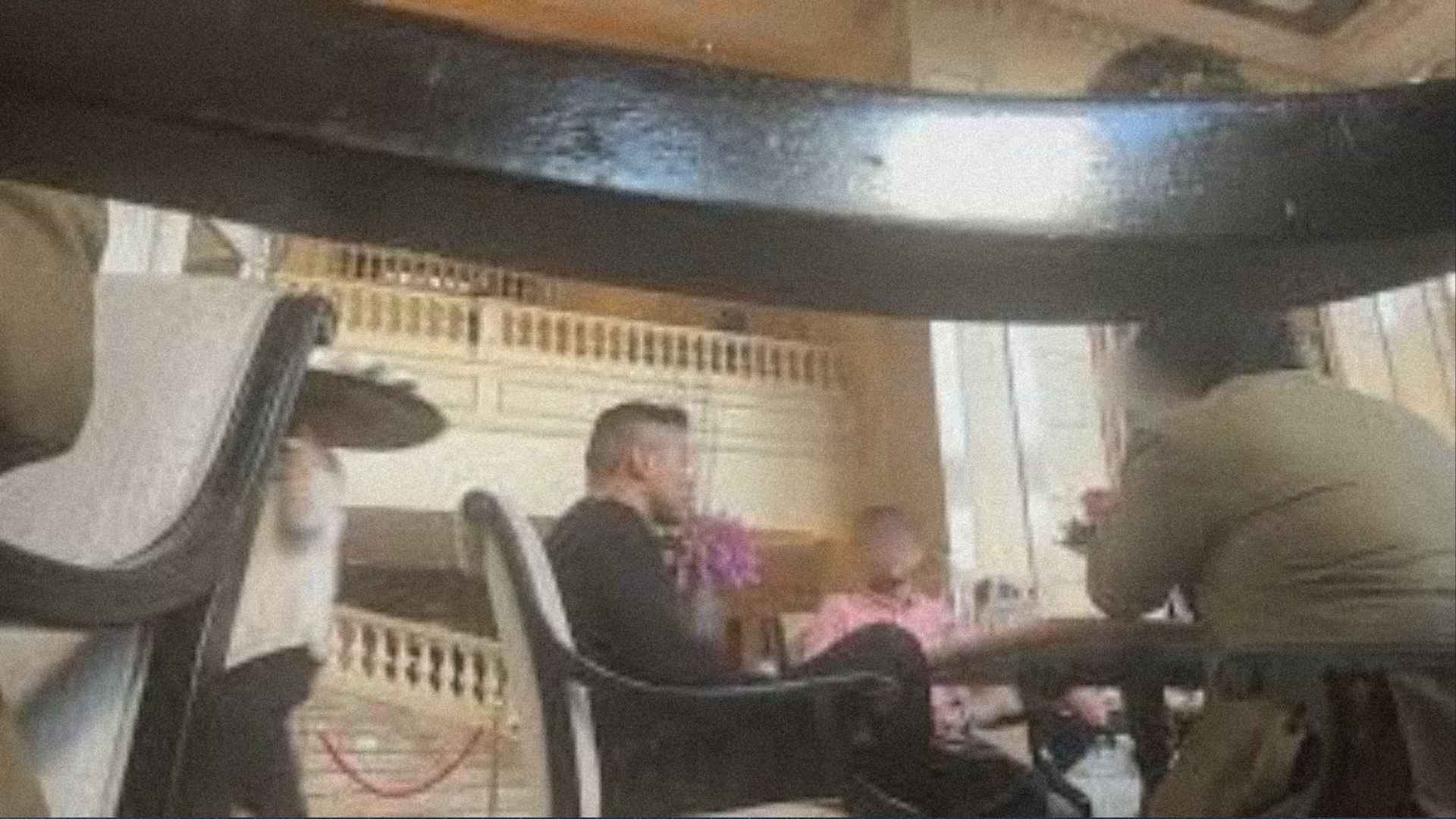 NBI surveillance footage allegedly shows Franco Mabanta connected to a ₱75 million extortion operation involving undercover agents and suitcases of money at a country club in Pasig.