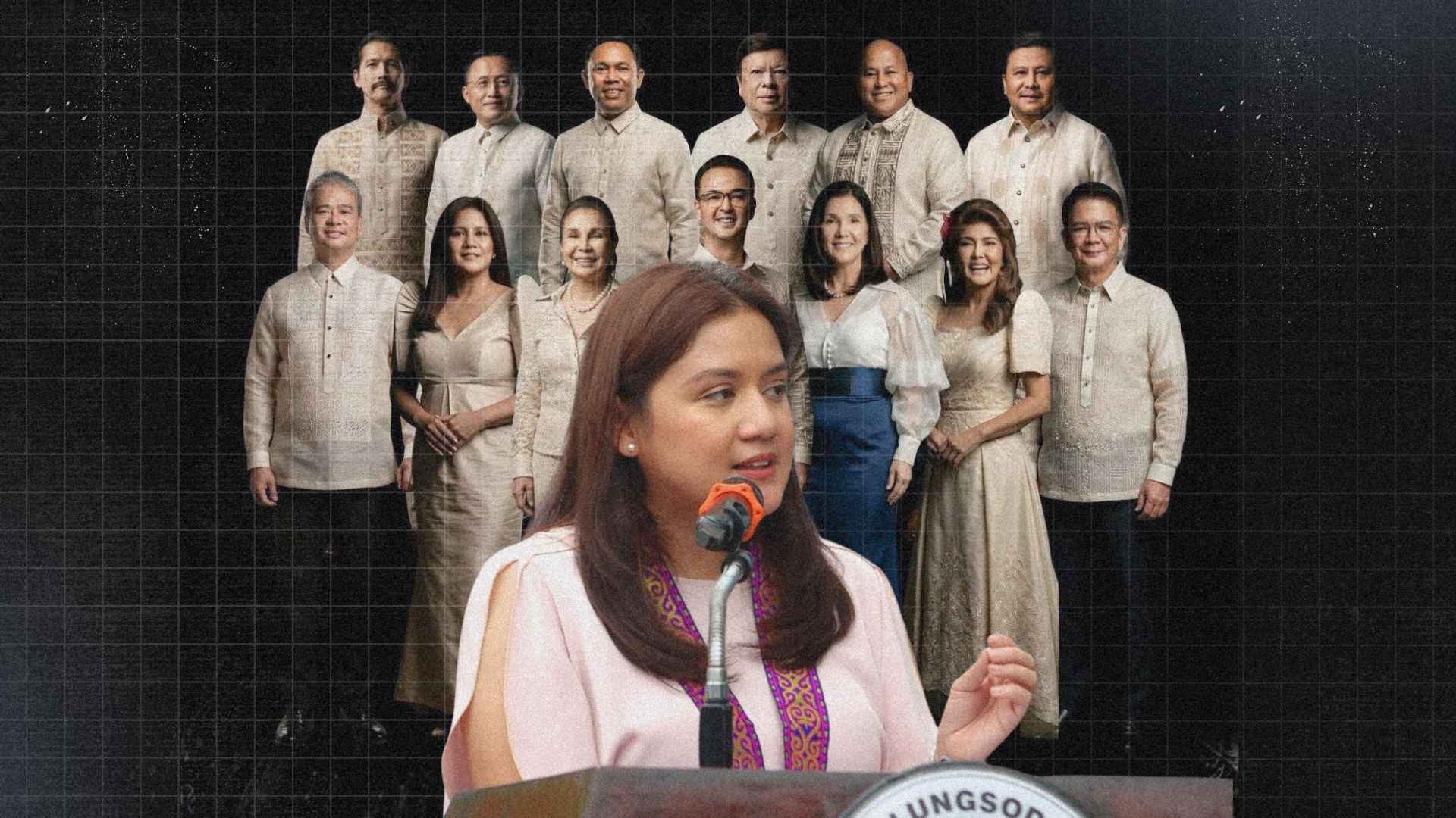 Camille Villar during a Senate appearance amid ongoing discussions about political loyalty and tensions inside the Senate.