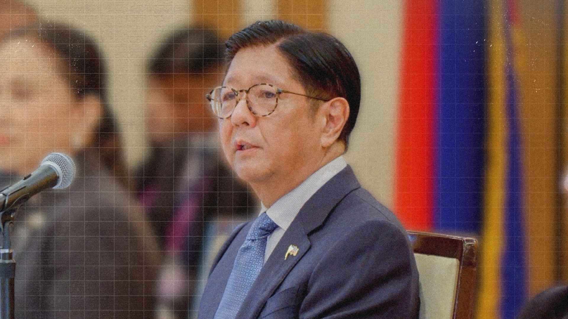 Bongbong Marcos speaking to reporters while urging senators to resume legislative sessions and continue passing measures for the public.