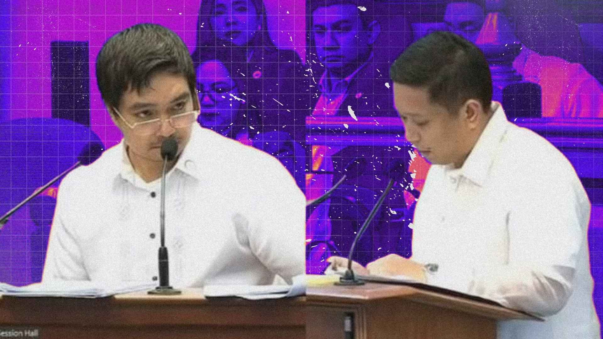 NBI Regional Director Jeremy Lotoc testifies before the Senate Impeachment Court while answering questions from defense counsel regarding DOJ directives.