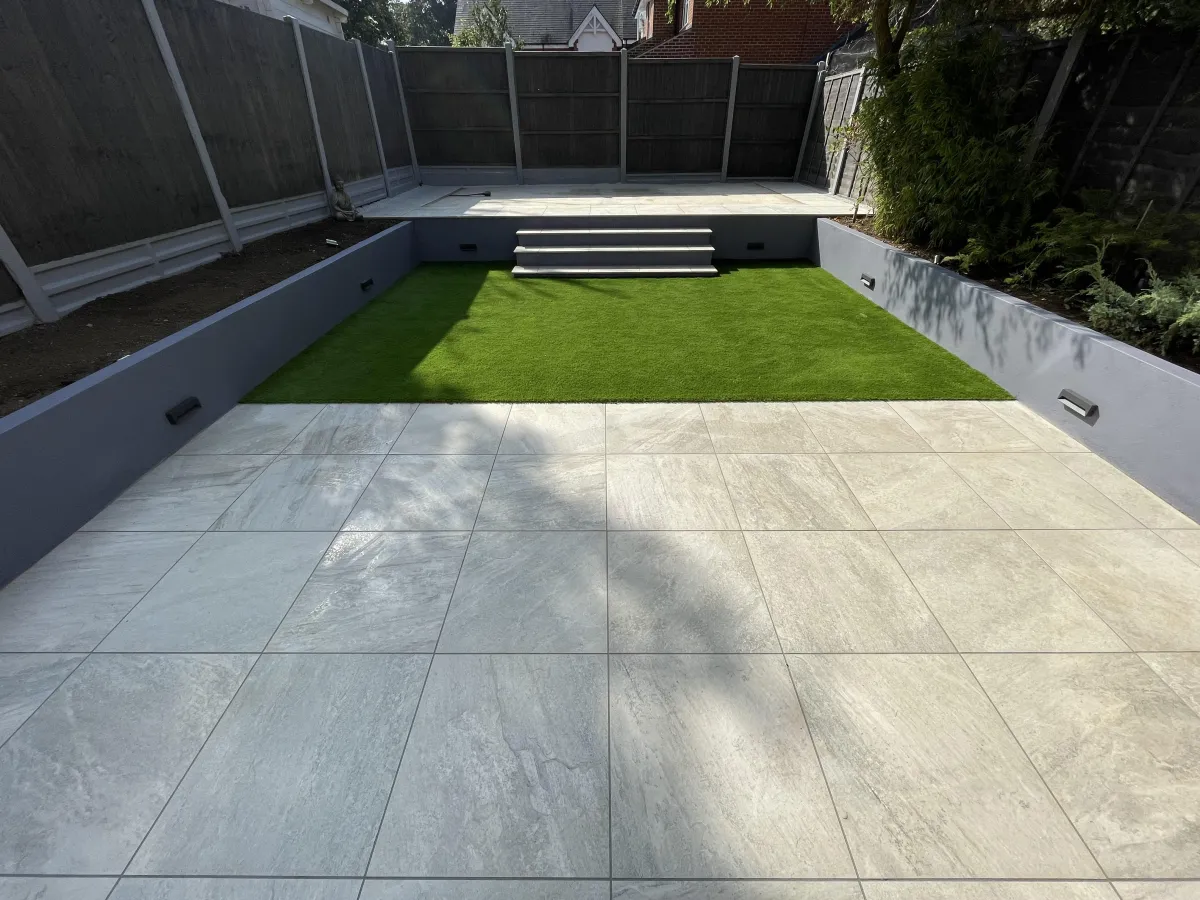 Previous work completed by Herts Landscaping Ltd