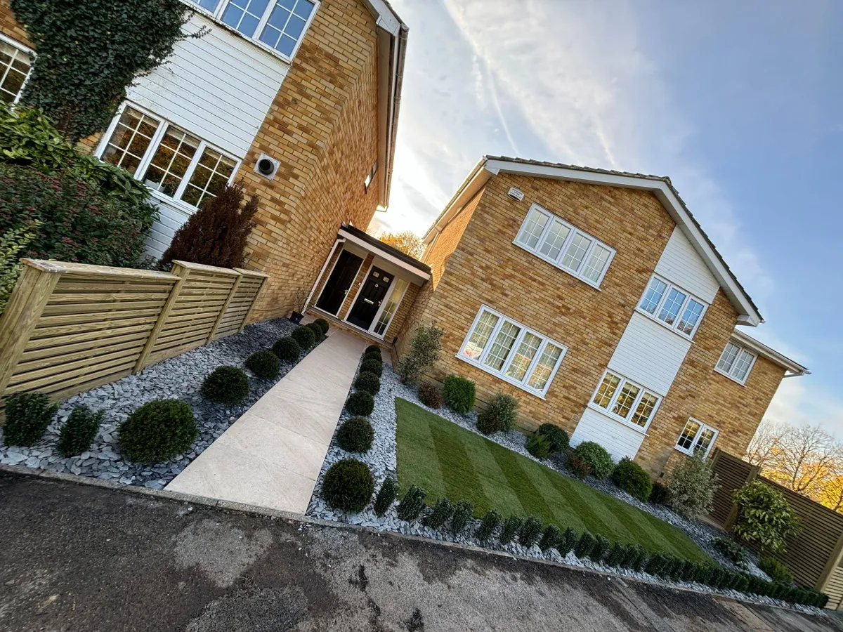 Previous work completed by Herts Landscaping Ltd