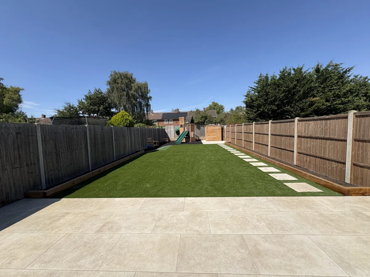 Previous work completed by Herts Landscaping Ltd