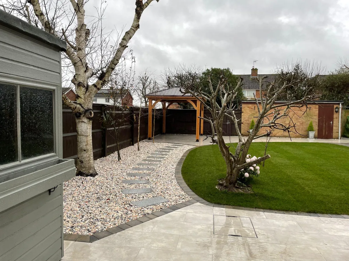 Previous work completed by Herts Landscaping Ltd